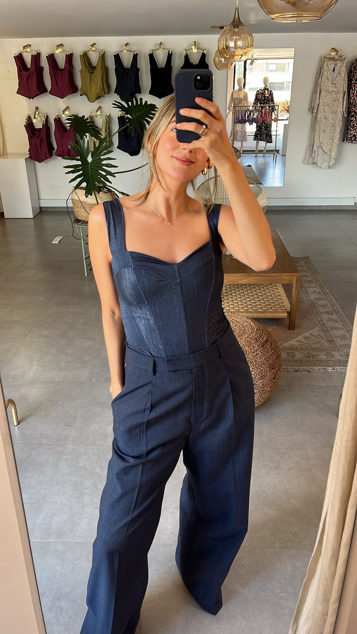 Corset Caetana Midnight Blu Brillante