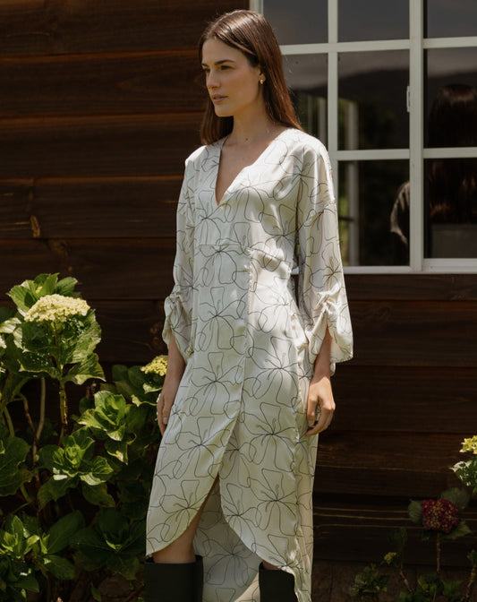 Vestido Bolero Flores